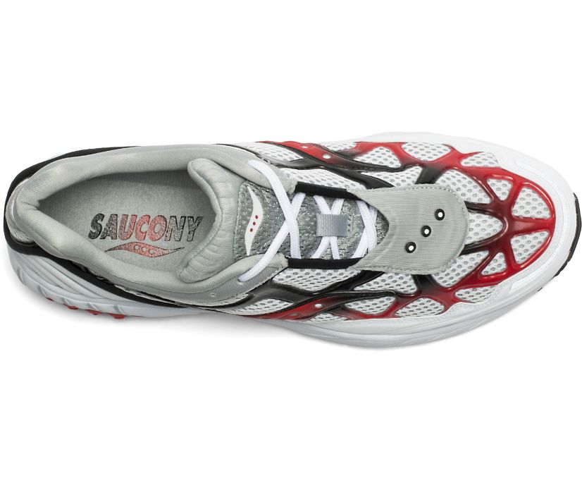 Saucony Grid Web Women's Originals White / Grey / Red | AU 007UZGT